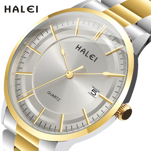 Envío Directo HAELI Reloj de Cuarzo de Acero Inoxidable con Esfera Analógica, Visualización de Fecha, Caja Redonda, Elegante, con Manecillas, Movimiento Japonés, Venta al Por Mayor - Product Image 1