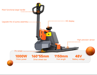 Chariot élévateur à palettes entièrement électrique 2 tonnes 3 tonnes avec balance électronique hydraulique, petite balance numérique, outils de pesage personnalisables