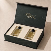 Boîte d'emballage de parfum avec logo personnalisé, boîte cadeau en carton rigide, emballage pour soins personnels, carton de 2 mm avec impression personnalisée