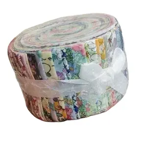 2021 new design custom print precut fat quarters quilt fabric jelly roll quilt fabric