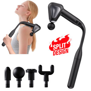 Pistola de Masaje de Percusión con Logotipo Personalizado, Mango Largo, Diseño Dividido, OEM, Sin Escobillas, 7mm, para Alivio del Dolor Muscular de Espalda, Cuello y Cuerpo Completo - Product Image 1