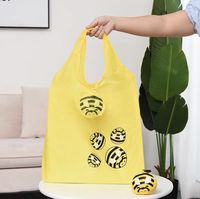 Polyester Pliable Réutilisable Sac À Provisions Épicerie Animal Abeille Cochon Chien Chat Singe Lapin Pliant Sac Réutilisable Plier Sac Fourre-Tout