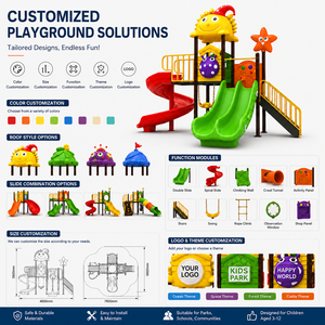 Juegos Infantiles Personalizados <span class=keywords><strong>de</strong></span> Fábrica, Juegos Infantiles Comerciales para Niños Pequeños, Tobogán para Exteriores, Equipo <span class=keywords><strong>de</strong></span> Juegos para Niños, Parque, Escuela, Bebés - Product Image 3