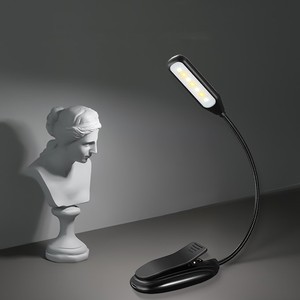 Lampes de Table rechargeables USB lampe de lecture Flexible Clip 9 LED lampe de lecture Portable pour <span class=keywords><strong>Kindle</strong></span> - Product Image 2