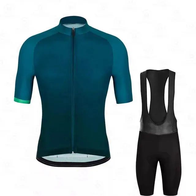 Ropa de Ciclismo de equipo profesional, conjunto de Jersey y pantalones cortos con babero, personalizado