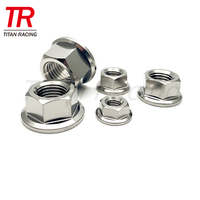 Tuerca hexagonal con brida de titanio DIN 6923