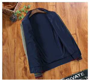 เสื้อแจ็คเก็ตซาฟารีผ้าแคนวาสทรงเข้ารูปสำหรับผู้ชาย คอตั้งลำลอง ผ้าฝ้าย 100% เสื้อนอกสำหรับฤดูใบไม้ผลิ แห้งเร็ว สีพื้น สไตล์ฮิปฮอป มีซิป - Product Image 6