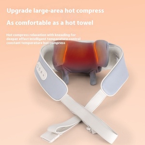 Masajeador de cuello y hombros con compresión caliente y amasamiento cervical, artefacto de protección para el cuello, personalizado de fábrica. - Product Image 1