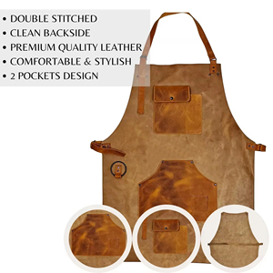 Tablier de cuisine professionnel boucher et barbecue tablier en cuir original de dernière conception en vente maintenant - Product Image 4