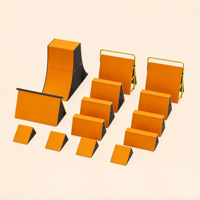 Vente en gros d'usine : Ensemble d'équipements de parkour en PVC pour enfants, comprenant des triangles, des boîtes d'escalade et un parcours d'obstacles pour la remise en forme