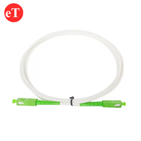 Kabel Patch Fiber Optik FTTH White Singlemode 3.0mm X 3.0mm Simplex SM G657b3 1m 2m 3m SC/APC SC APC