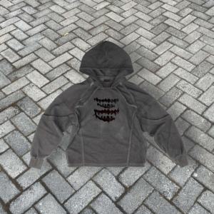 Sweat-shirts pour hommes en coton épais personnalisés, style vintage, lavés, streetwear d'hiver, coupe ample, imprimés à l'écran - Product Image 1