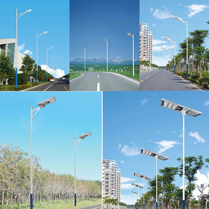 Farola Solar de 60V CC LED de Aleación de Aluminio con Celda Solar Mono Si, 50000 Horas de Vida Útil, Iluminación Vial - Product Image 1