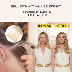 Extension per Capelli con Nastro Invisibile da Salone, Capelli Umani a Doppio Spessore, Extension con Nastro Iniettabile Senza Cuciture - Product Image 5
