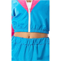 Ensemble de Vêtements Coupe-Vent Rétro 2 Pièces pour Femme, Ensemble Veste Pour Femme, Vente en Gros de Chine