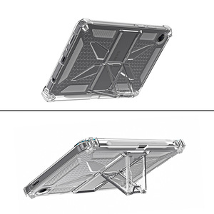 Funda transparente para <span class=keywords><strong>Samsung</strong></span> Galaxy Tab A11 8,7 "con soporte para bolígrafo Soporte Kickstand Cubiertas protectoras a prueba de golpes de TPU suave ligero - Product Image 3