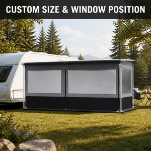 Mur avant de <span class=keywords><strong>auvent</strong></span> de <span class=keywords><strong>caravane</strong></span>, panneau <span class=keywords><strong>d</strong></span>'<span class=keywords><strong>auvent</strong></span> pour camping-car, <span class=keywords><strong>taille</strong></span> personnalisée, fournisseur OEM - Product Image 5