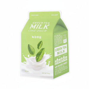 A'pieu Green Tea Milk One-Pack Facial Mask Good Quality Product - Product Image 2