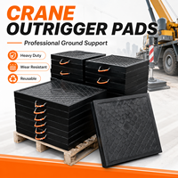 Plaque de support de grue en UHMWPE/HDPE, patins stabilisateurs robustes pour grue de levage et camion-grue