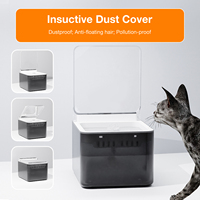 Fontaine à eau pour chat sans fil 3L, alimentée par batterie, étanche, design moderne et élégant en plastique, sans poussière, silencieuse, portable pour chats