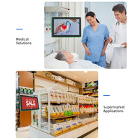 Layar Sentuh Digital Signage 10 Inci untuk Dinding, Tablet PC Android, Tampilan Iklan