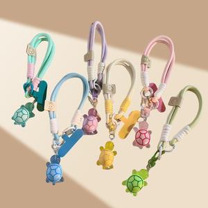 Universal Braided Phone <span class=keywords><strong>Lanyard</strong></span>-Hängende Kette für Cartoon-Schildkröten, abnehmbar mit Patch-Armband und Rings chnur - Product Image 2