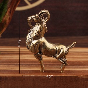 Adorno Metálico de Latón Vintage con Forma de Antílope, 2 Piezas, Decoración para el Hogar u Oficina, Objeto Decorativo Artesanal - Product Image 4