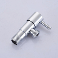 Válvula de Descarga para Inodoro de Acero Inoxidable con Control Único y Salida de Agua, Válvula Angular de 1/2, Precio Económico