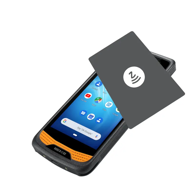 HUGEROCK R36 5.5 inci 720*1440 Dual Sim Displayport Android 450 NIT pemindai Barcode khusus nirkabel pda genggam industri