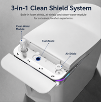 WC intelligent en céramique sur pied avec réservoir intégré pour distributeur d'articles sanitaires (OEM)