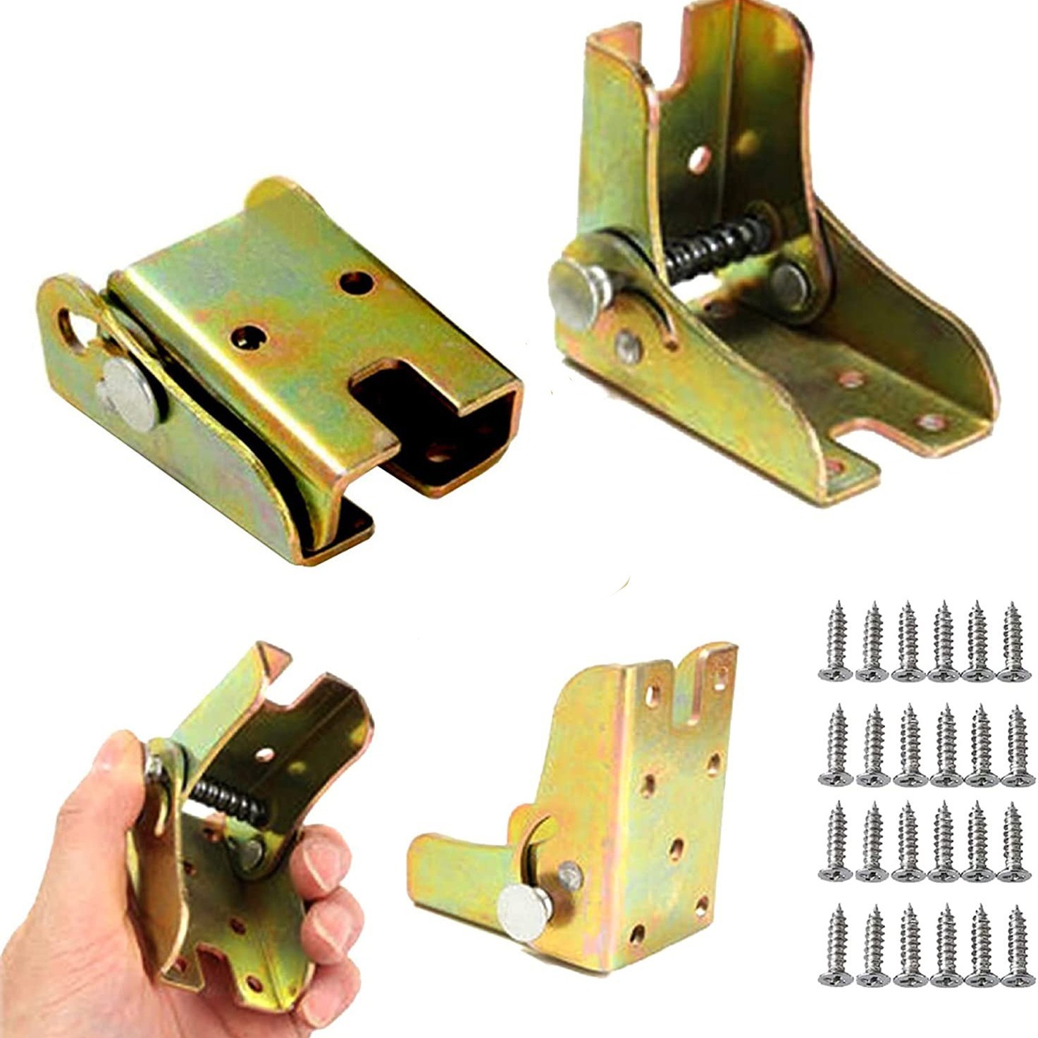 90 degree self-locking hinge