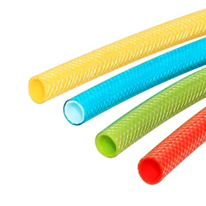 热销高压 PVC 软管用于花园农场灌溉柔性编织 PVC 软管
