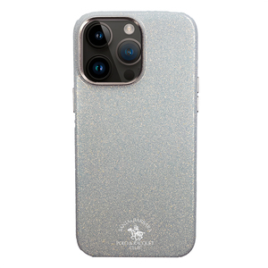 <span class=keywords><strong>Santa</strong></span> <span class=keywords><strong>Barbara</strong></span> Polo e racchetta Club Glitter Bling scintillante materiale PC custodia protettiva antiurto per iPhone 15 - Product Image 4