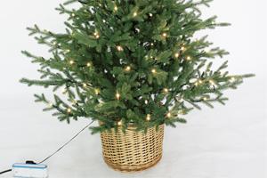 <span class=keywords><strong>Sapin</strong></span> de Noël vert pré-éclairé avec <span class=keywords><strong>pot</strong></span> - Product Image 4
