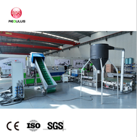 Ligne de granulation de sacs tissés en PP à double filtration certifiée CE avec compacteur et machine de pelletisation à anneau d'eau