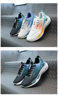 Chaussures de sport Hongyan pour hommes, chaussures de course à semelle souple absorbant les chocs, respirantes en mesh, chaussures décontractées pour hommes