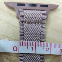 IVANHOE Bracelet en nylon avec lanière en dentelle pour Apple Watch 45 41mm 44mm 40mm, bracelet élastique pour IWatch Ultra 49mm 44 45 Series 5 6 7 SE 8