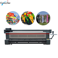 Imprimante à sublimation 3.2M Machine d'impression de drapeau Fixation directe Chauffe-imprimante textile numérique pour drapeau et affichage