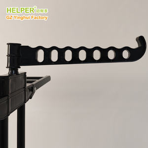 HELPER PT-8031 Stendibiancheria Pieghevole in Metallo a 4 Ripiani di Alta Qualità con Ruote per Uso in Bagno - Product Image 5