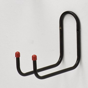 Black Heavy Duty Double Tubular Wall <b>Hook</b> Garage Workshop <b>Tool</b> Storage Hardware Garage storage - Product Image 2