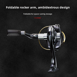 TRY&V OEM <span class=keywords><strong>Moulinet</strong></span> Spinning Métallique Gauche avec Ratio de Transmission 5.21 pour la Pêche en Mer, la Pêche à la Leurre <span class=keywords><strong>Longue</strong></span> Portée et le <span class=keywords><strong>Surfcasting</strong></span> - Product Image 4