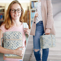 Housse de Bible matelassée grande capacité, sac fourre-tout pour transporter des fournitures d'étude, accessoires, cadeaux chrétiens, sac de protection pour Bible