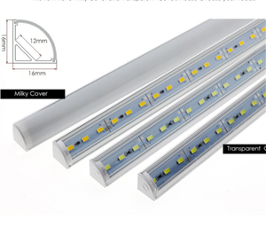 Luz LED de Esquina para Pared, Barra de Luz de 12V CC y 50CM con SMD 5730, Carcasa de Aluminio Tipo V para Debajo de Gabinetes de <span class=keywords><strong>Cocina</strong></span> - Product Image 3