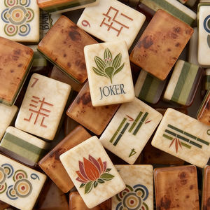 Juego de Fichas de Mahjong Plegable y Portátil Oh My Luxury con Colores Personalizados, Diseño Ideal para Viajes, Regalo Exquisito en Caja de Lujo - Product Image 4