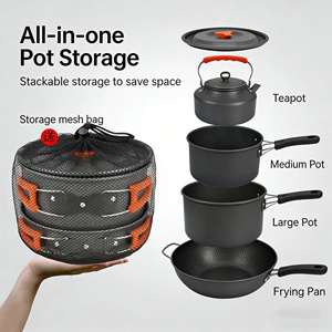 <span class=keywords><strong>Set</strong></span> Completo di Pentole da Campeggio per Cucina all'Aperto - Product Image 4