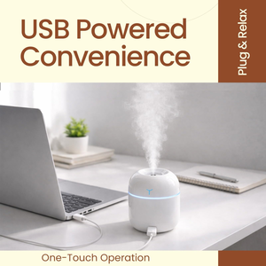 Humidificateur d'air ultrasonique portable mini USB, lampe de nuit LED, diffuseur d'huiles essentielles aromatiques, humidification ultrasonique pour la maison et l'hôtel - Product Image 2