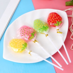 Lecca-lecca a forma <span class=keywords><strong>di</strong></span> fragola, scatola intera, <span class=keywords><strong>caramelle</strong></span> dure al gusto <span class=keywords><strong>di</strong></span> frutta, 450g, snack per bambini, confezione all'ingrosso - Product Image 3