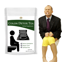 Thé détoxifiant pour le côlon en sachets, complément alimentaire naturel à base de plantes, soulagement de la constipation, nettoyage du côlon, santé intestinale, thé détoxifiant sans caféine, herbes