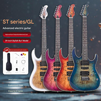 Custom Logo 39 Inch Dual Single Double Guitarra Design Gradient Performance Electric Guitar Stringed Instrument