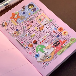 Quaderno A5 con Copertina Rigida, 80 Fogli Colorati, Motivo Cioccolato e Fragola, <span class=keywords><strong>per</strong></span> Scuole, Uffici e Ragazze - Product Image 4